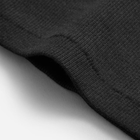 Everlane Pima Rib Black Mini Dress - Picture 3 of 7